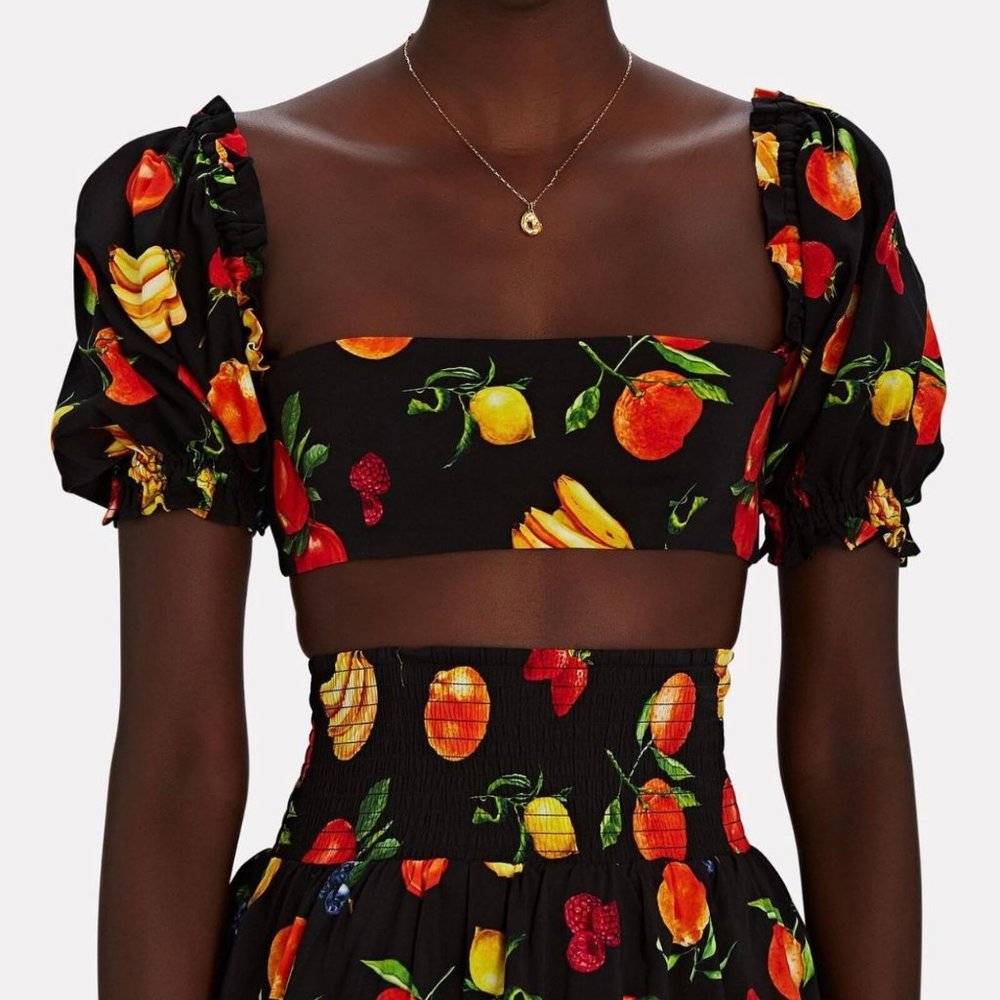 WeWoreWhat Fruit Puff Sleeve Top